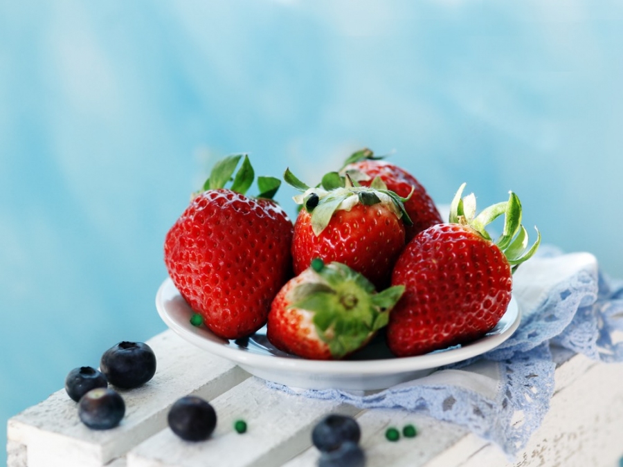 Pikante Erdbeeren - hervorragend nach deftigen Gerichten bzw. nach dem Grillen.