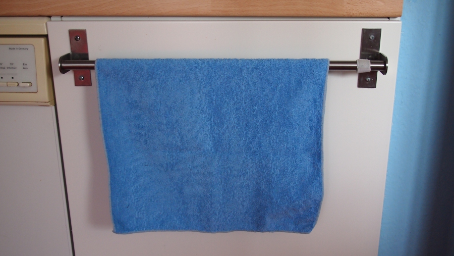 Handtuch auf Handtuchhalter rutscht nicht