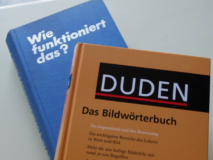 Bilderbücher für Erwachsene: "DUDEN Bildwörterbuch" & "Wie funktioniert das"? 