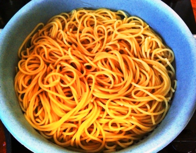 Spaghetti gekocht