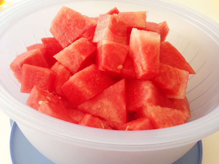 Wassermelone - gesunde Erfrischung aus dem Kühlschrank - immer zum Verzehr bereit.