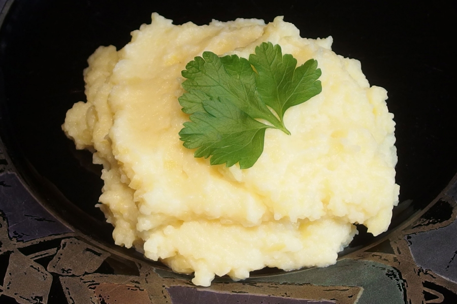 Kartoffelpüree leicht gemacht - Püree mixen und nicht stampfen.