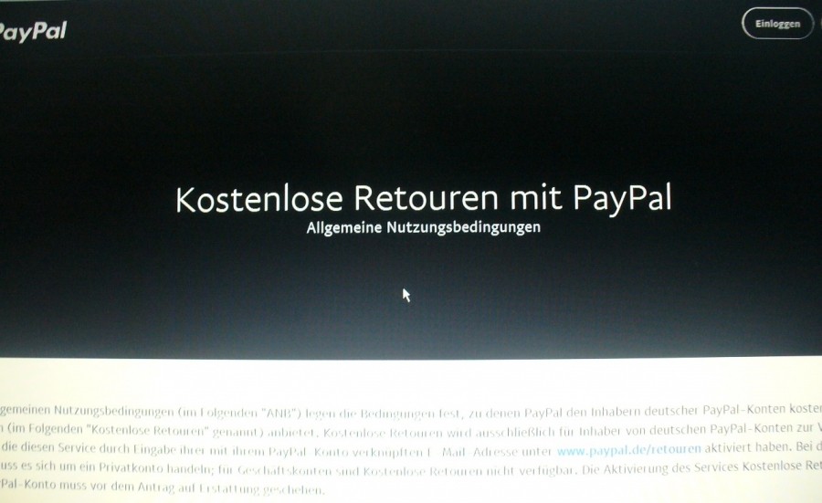 Kostenlose Retouren mit PayPal bis zu bis zu 12x jährlich und pro Rücksendung bis maximal 25 Euro.