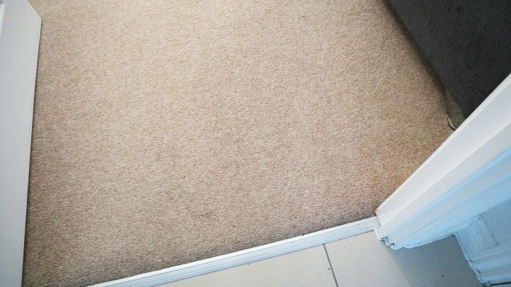 Mit dem Staubsauger, der Einstellung für glatte Flächen, festsitzende Haare aus dem Teppich bekommen.