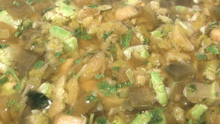 Gemüsesuppe für die Ernährung