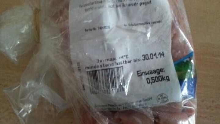 Einfrieren von Fleisch