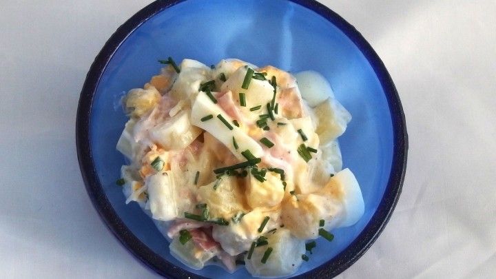 Spargelsalat Mit Schinken Und Ei Rezept Frag Mutti