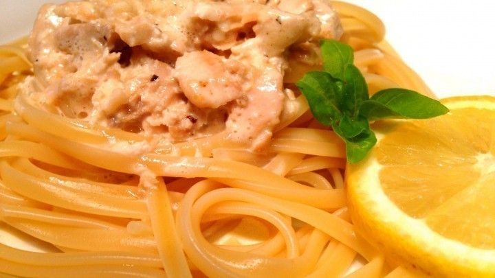 Spaghetti In Italienischer Lachs Sahnesosse Einfach Lecker