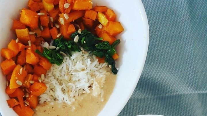 Veganes Kurbis Susskartoffel Curry Mit Erdnusssauce Rezept