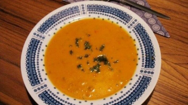 Kurbis Karotten Cremesuppe Mit Hackfleisch Rezept Frag Mutti