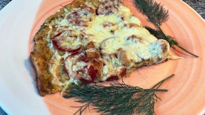 Hahnchen Pizza Vom Blech Mit Zucchini Boden Rezept Frag Mutti