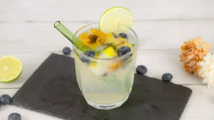 Lust auf eine eisgekühlte, leckere Limo? Mit den Blüten-Eiswürfeln macht es garantiert noch mehr Spaß, sie zu genießen.