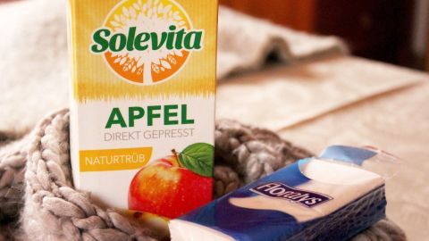 Durch das Erhitzen des Apfelsaftes werden ätherische Öle frei, die Erkältungsbeschwerden wie Halsschmerzen lindern.