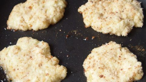 Leckere Taler aus Kartoffelpüree Resten - was für Feinschmecker.