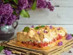 Rhabarberkuchen mit Quark