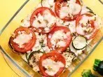 Zucchini-Tomaten-Gratin mit Feta