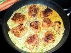 Schweinemedaillons in Curry-Banane-Soße