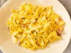 Pasta <strong>Carbonara</strong> mit ger&auml;uchertem Schinken