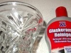 <strong>Kalk</strong> & Dreck aus Glasvasen mit Glaskeramikfeldreiniger entfernen