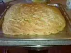 Kartoffelbrot auf dem Blech