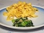 Bandnudeln mit Lauchsoße