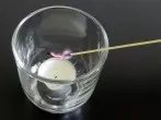 Kerzen in einem Glas anzünden