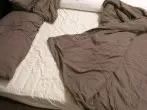 Bettlaken statt Bettdecke