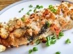 Pfannkuchenröllchen mit Fetacremefüllung