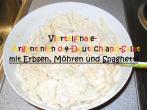 Argentinien-Salat mit Erbsen, Möhren und Spaghetti