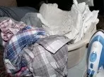Knittrige Wäsche "vorbügeln"