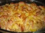 Kartoffel-Blumenkohlauflauf mit Fleischwurst