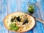 Spaghetti mit Pestosoße - preiswertes, schnelles & gesundes Essen