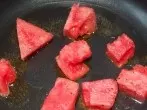 Eine etwas andere Beilage - gebratene Melonenbriketts