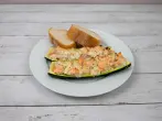 Zucchini mit Lachs gefüllt aus dem Ofen
