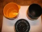 Feste Orangen per Hand leichter auspressen