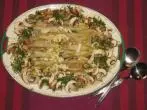 Champignon-Spargel-Salat mit Kresse und Ei