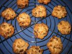 Vollkorn-Cakes mit Cranberrys und Rosinen