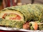 Lachs-Spinatrolle: ein schönes Partymitbringsel