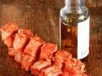 So kleben Holzspie&szlig;e nicht am <strong>Fleisch</strong> - Spie&szlig; mit &Ouml;l einreiben