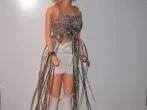 Disco Outfit für die Barbie mit Lametta