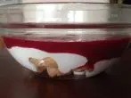 Quark Nachspeise mit Mini-Windbeutel