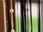 Fadenvorhänge waschen