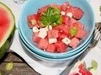 <strong>Fetak&auml;se</strong> und Wassermelone - das schmeckt