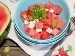 Fetakäse und Wassermelone - das schmeckt