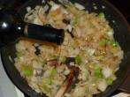 Kalbsleber in einer Drei-Zwiebel-Sauce mit Sherry