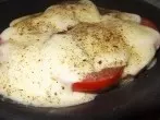 Leckeres Tomaten-Mozzarella Baguette
