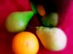 Birnen mit Orangen-Karamellsoße
