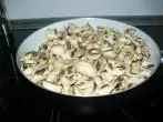 Gebratene Champignons / Pilze platzsparend einfrieren
