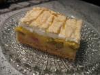 Rhabarber-<strong>Blechkuchen</strong> mit Guss und Baiser