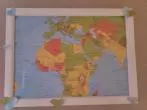 Bild Weltkarte als Deko selber machen